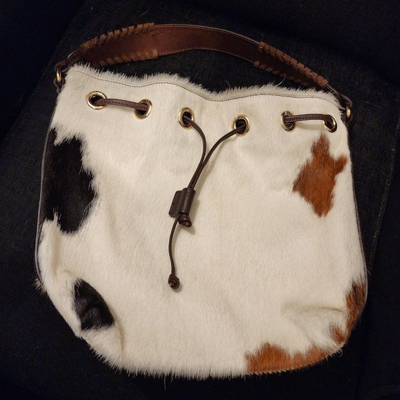 Stylish Cowhide Tote Bag - Picture 3 of 8